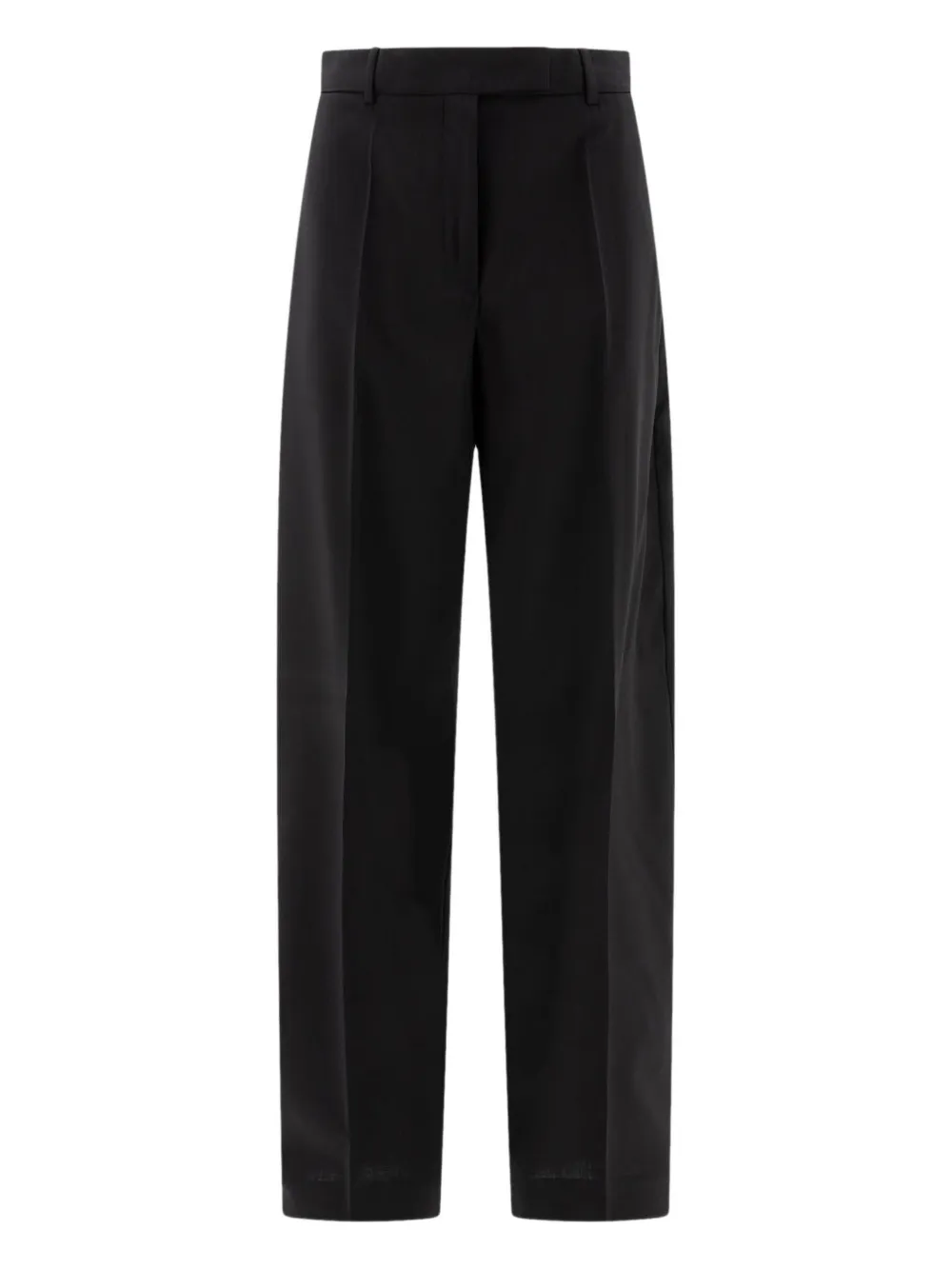 

Плиссированные шерстяные брюки MAX MARA, черный