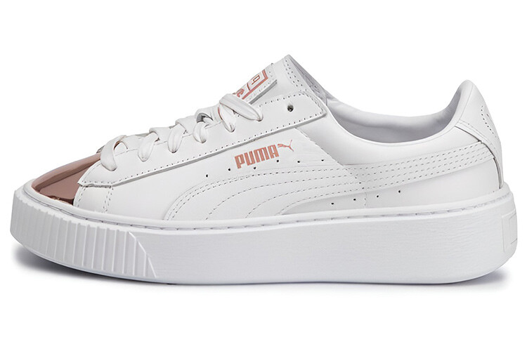 Кроссовки PUMA Basket Platform Metallic 'White Rose Gold' Women's