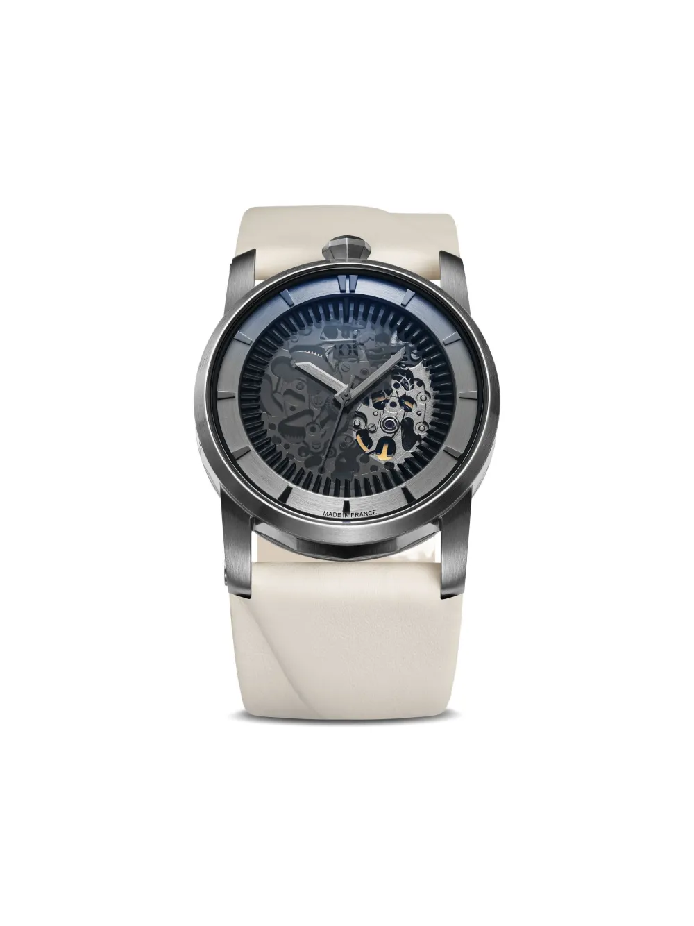 

Кожаные часы Skeleton 36 мм Fob Paris, черный