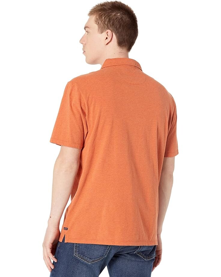 

Поло Good Man Brand Heather Victory V Notch Polo, цвет Terracotta Heather