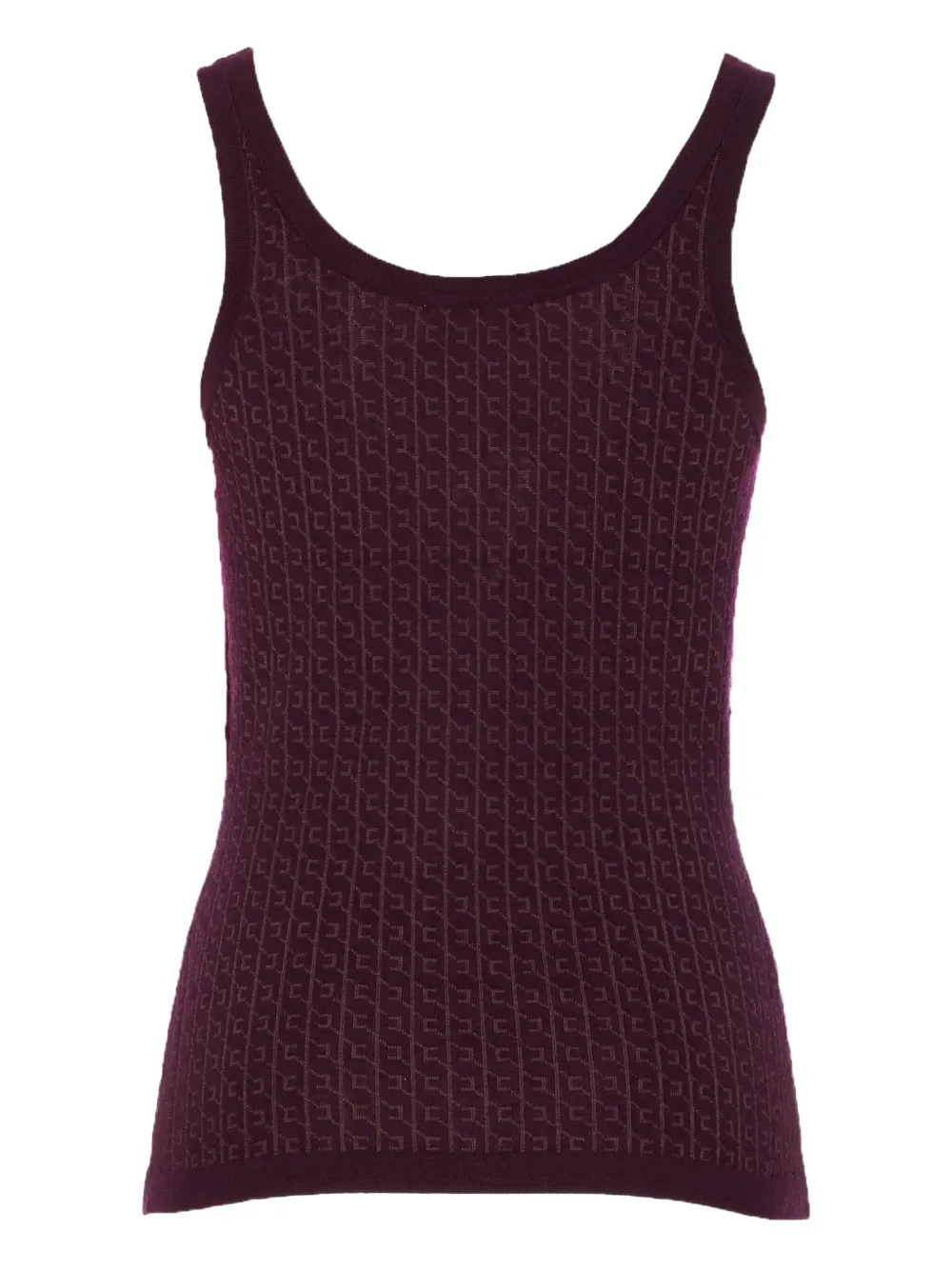 

Топ без рукавов с логотипом Elisabetta Franchi, красный