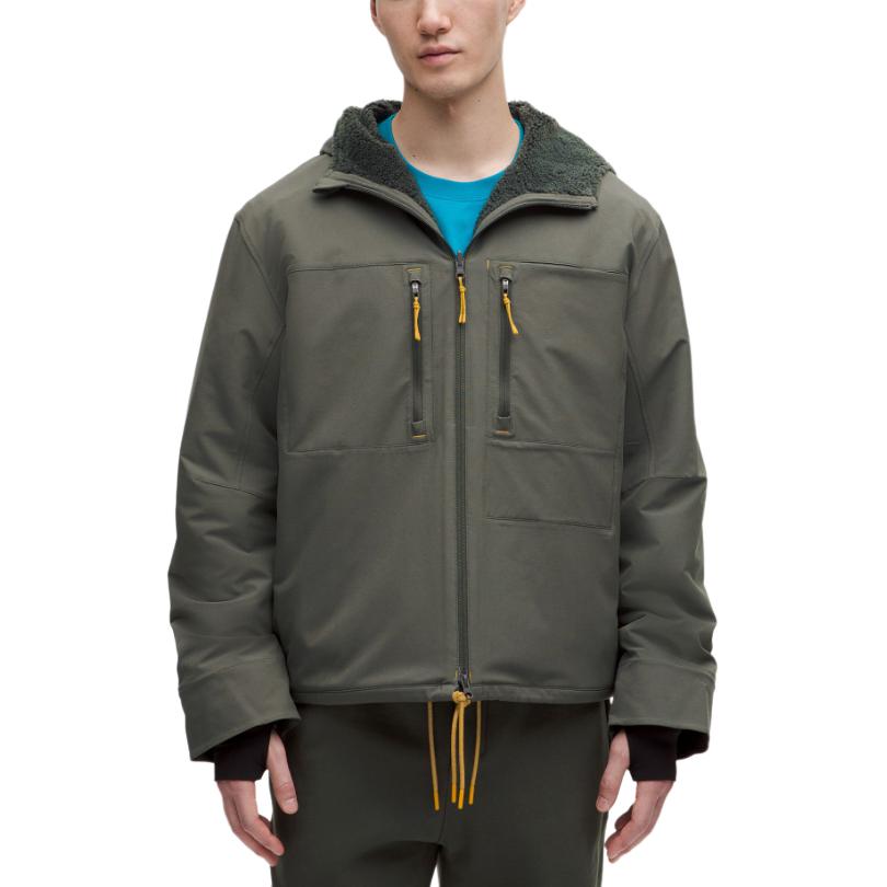 

Lululemon Мужская двусторонняя куртка, Slate Brown/Slate Brown
