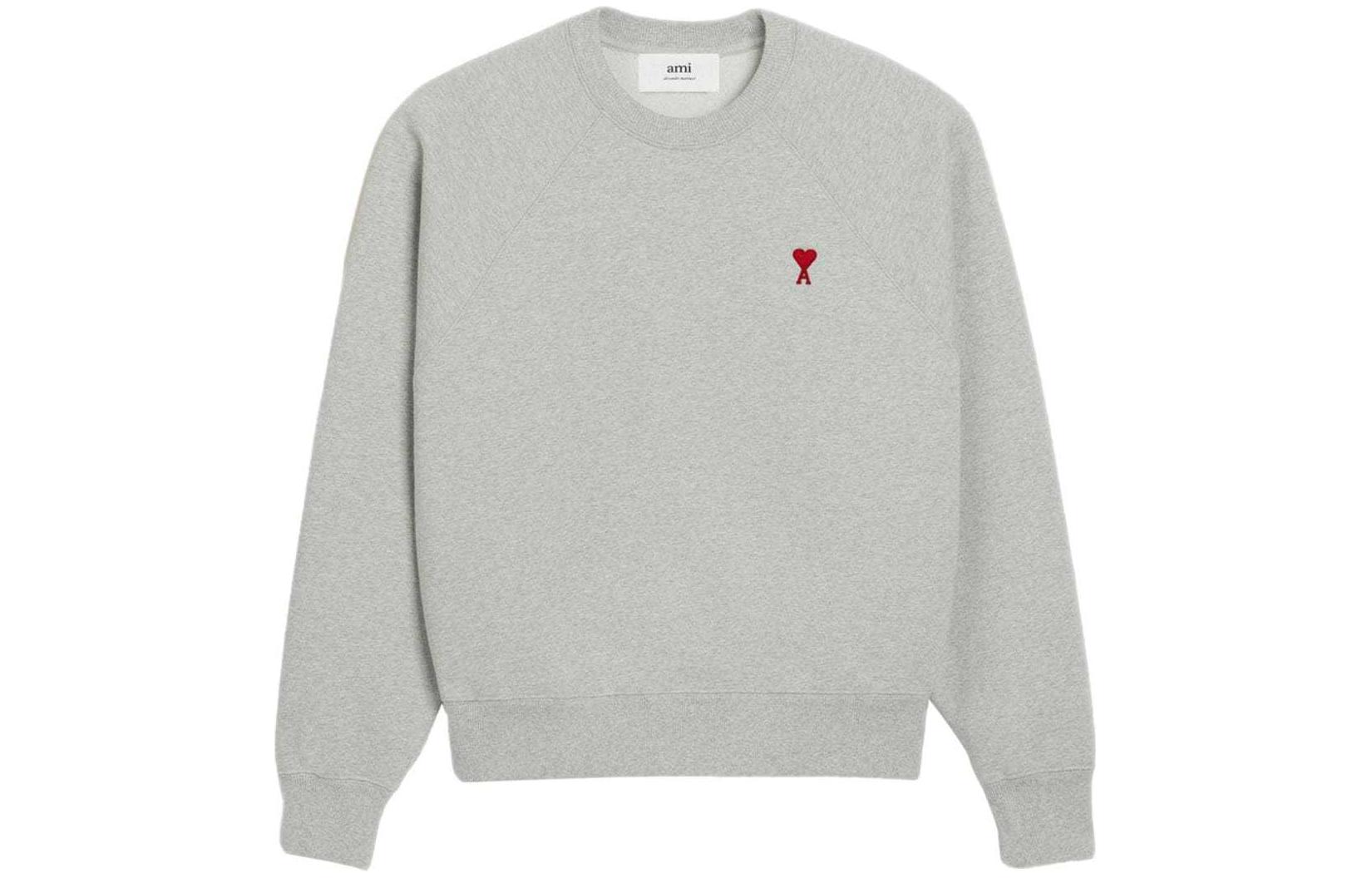 

Ами Парис Ами Де Кёр Органик хлопок Свитшот AMIPARIS, Светло-серый