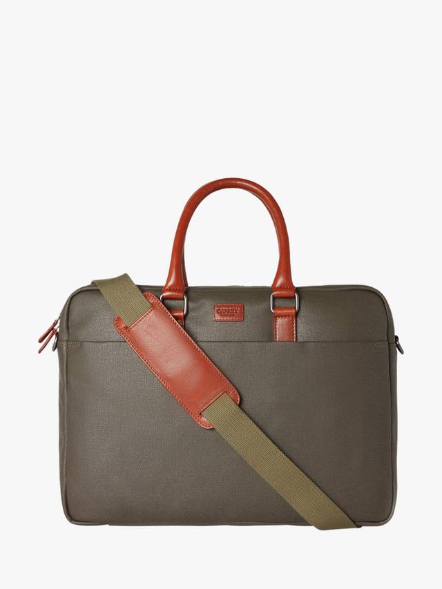 

Сумка для ноутбука из вощеного холста и кожи grantham OSPREY LONDON, хаки
