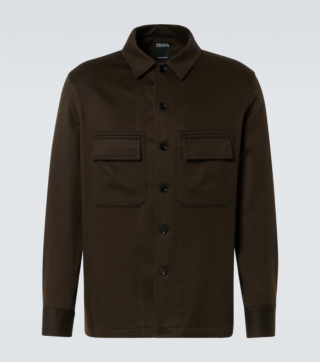 

Альба кашемировая рубашка-оверсайз Zegna, темно-коричневый