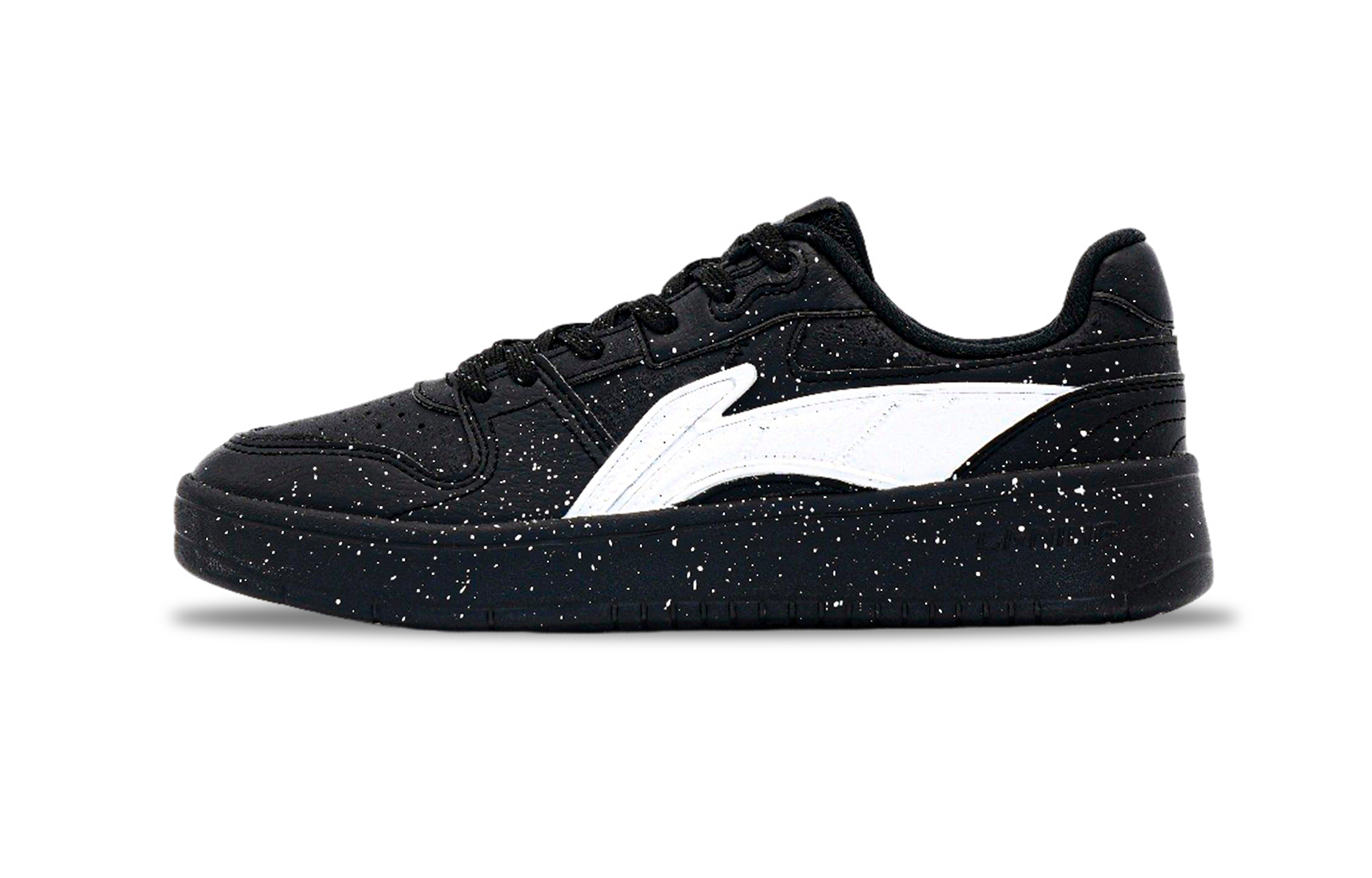 

LINING Низкие противоскользящие и износостойкие кроссовки Balance для скейтбординга, мужские, черно-белые