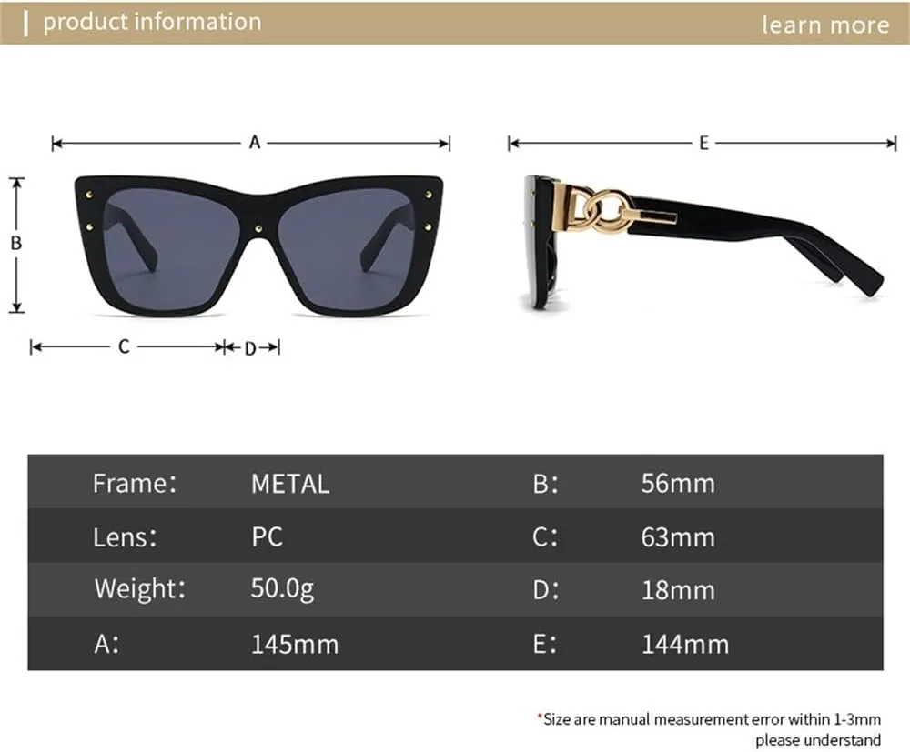 

Солнцезащитные очки для женщин и мужчин, модные, большие, «кошачий глаз», трендовые, градиентные, для путешествий, с защитой от УФ-излучения UV400 UJNHGQ, Orange