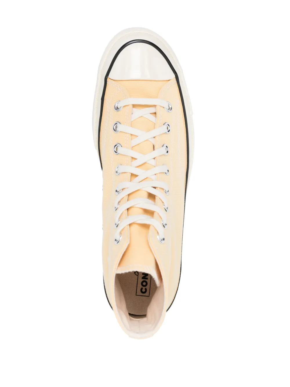 Высокие кеды на шнуровке Converse, желтый — фото 4