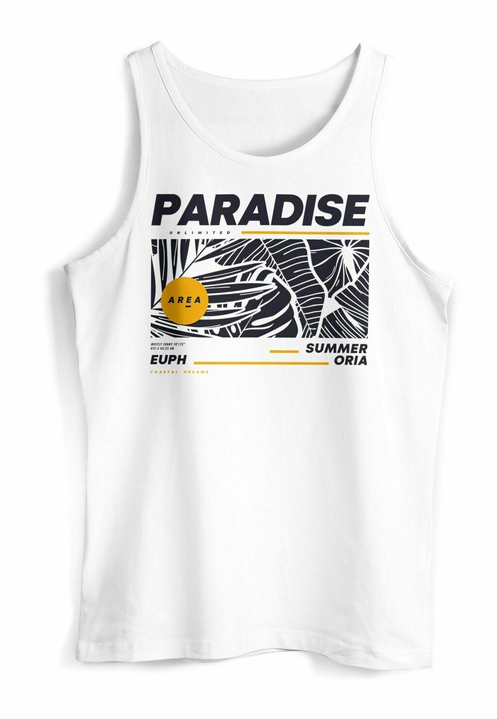 

Топ TANK PARADISE UNLIMITED SOMMER MOTIV AUFDRUCK TEACHWE Neverless, белый
