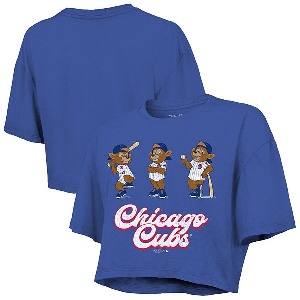 

Женская футболка Boxy Crop Royal Chicago Cubs Majestic Threads