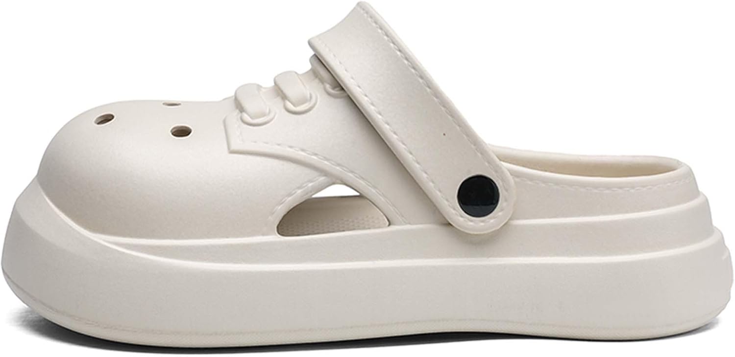 

Мужские садовые сабо, летние сандалии, нескользящие тапочки, шлепанцы для душа, бассейна и пляжа (для женщин/мужчин) Vtiao, бежевый