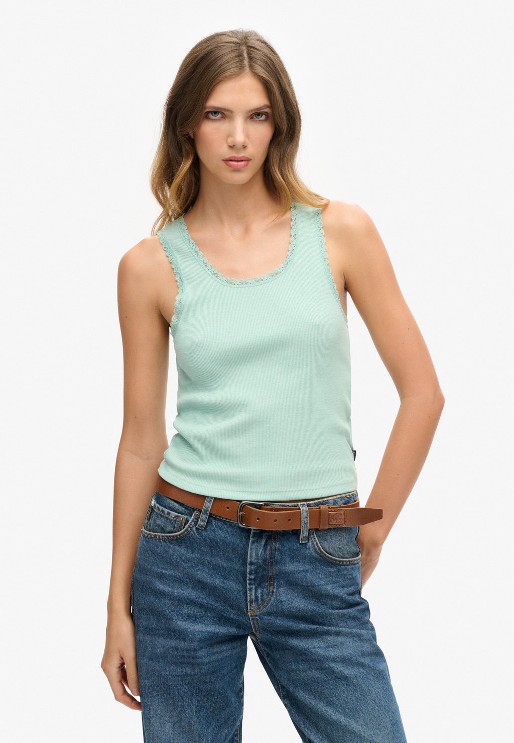 

Топ VINTAGE TRIM Superdry, зеленый