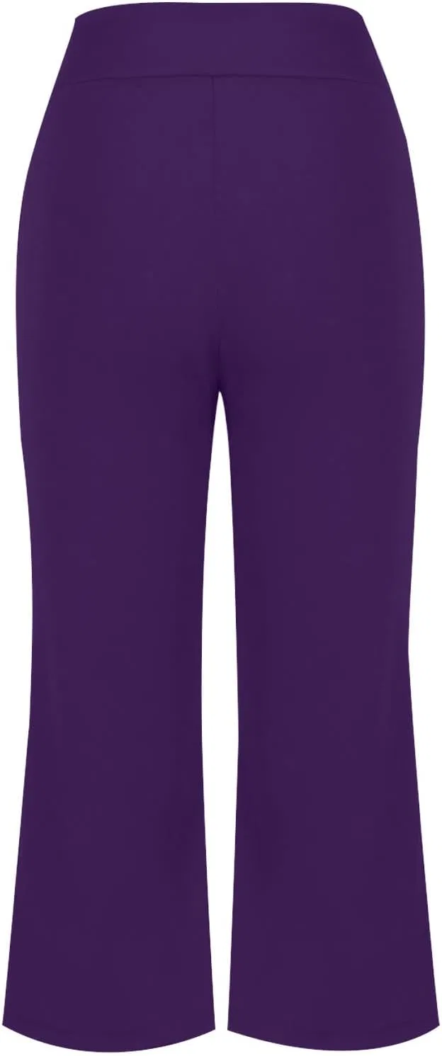 Капри для женщин, высокая талия, бренд Generic, Purple — фото 4