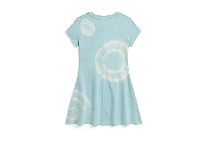 Платье с принтом Polo Bear Tie-Dye Polo Ralph Lauren Kids, Dalia Pink Tie-Dye — фото 2