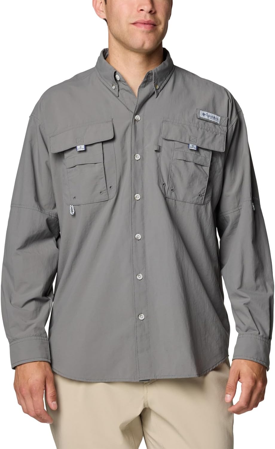 

Мужская рубашка Columbia PFG Bahama II с длинным рукавом, City Grey