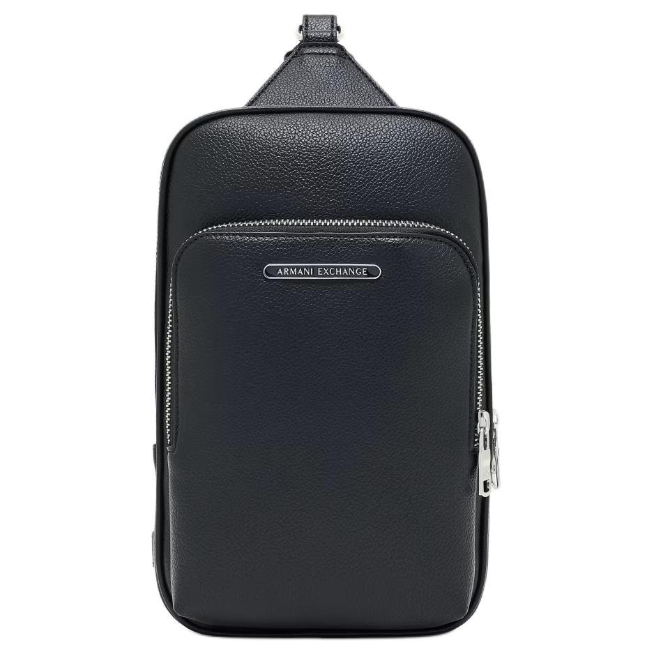

ARMANI EXCHANGE Полиэстеровая сумка-слинг мужская черная, Black