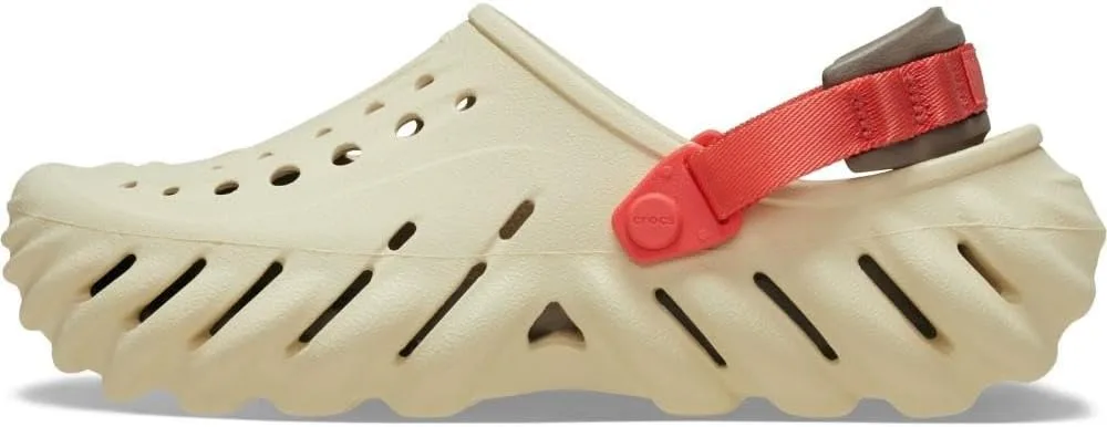 Сабо Crocs Unisex Echo Clogs Wooden Shoes, белый — фото 3