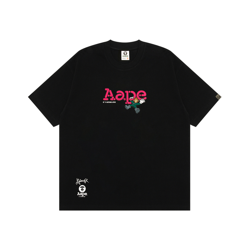 

Футболка Ksaner SS25 мужская Aape, черный