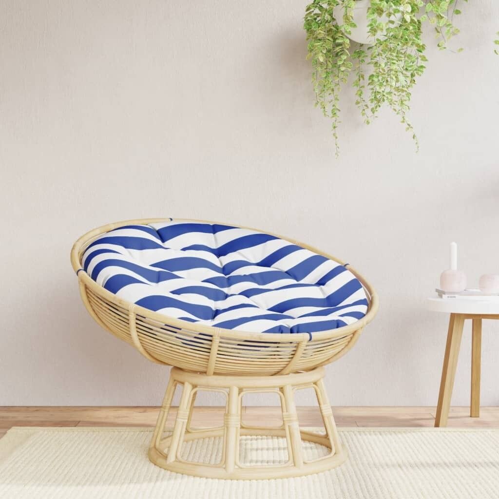 

Подушка круглая Blue & White Stripes Ø 60 x 11 см ткань Оксфорд DKD HOME DECOR