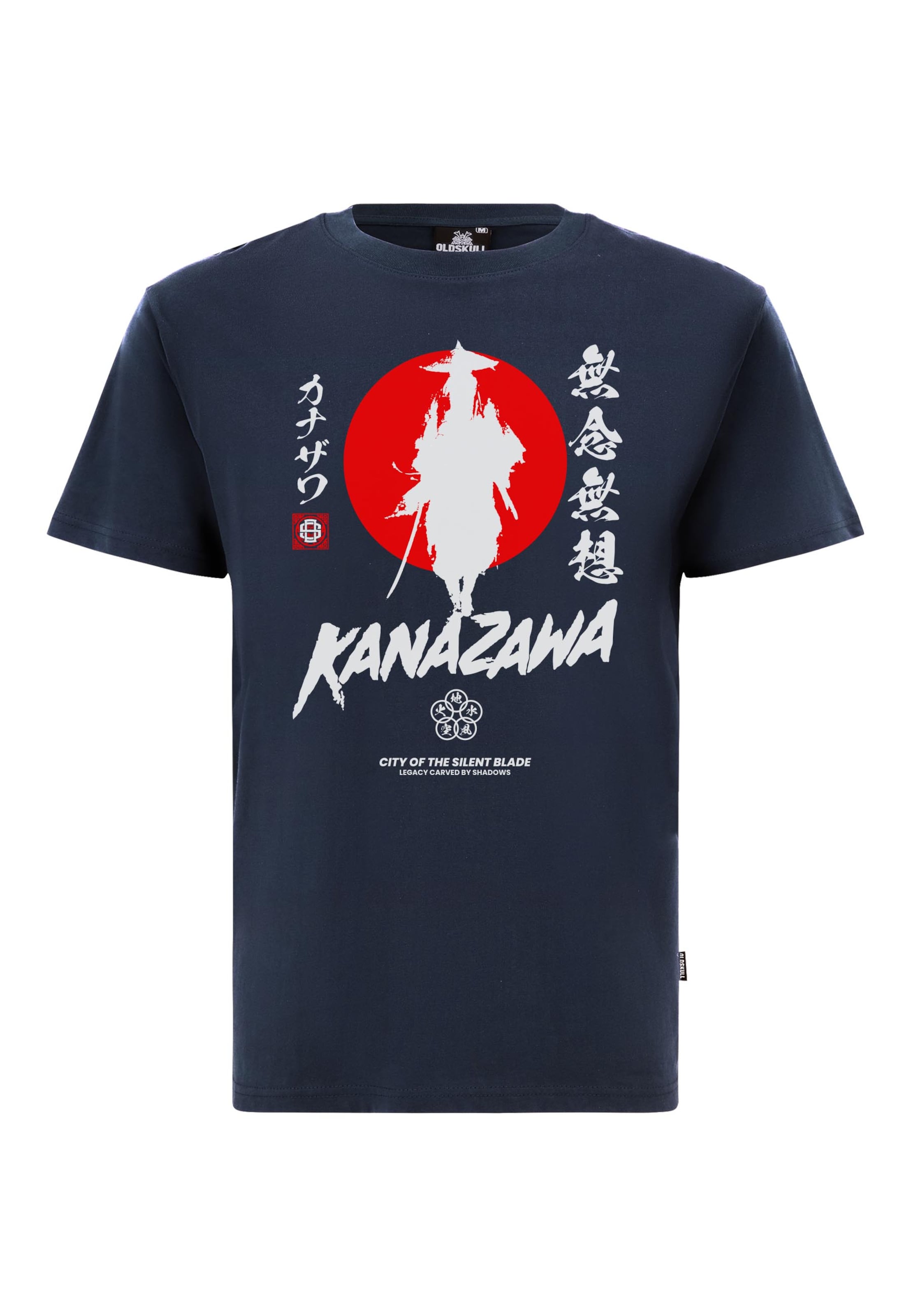 

Oldskull Футболка 'Asian Silent Blade Kanazawa' в темно-синем цвете