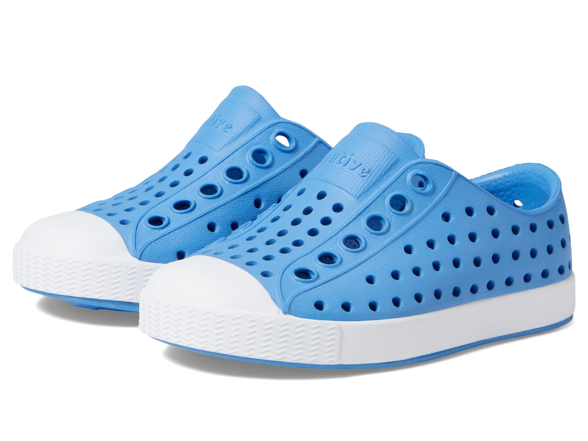 

Кроссовки Native Shoes Kids Jefferson Slip-On Sneakers, Resting Blue/Shell White