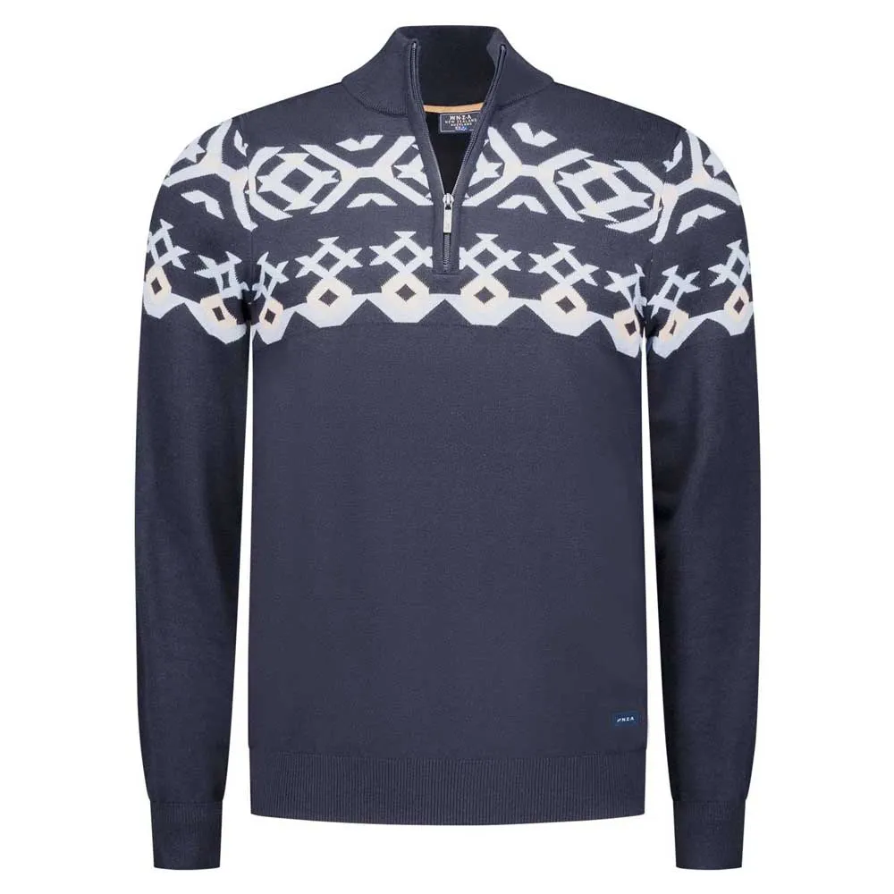 

Свитер Nza New Zealand Damon half zip, синий