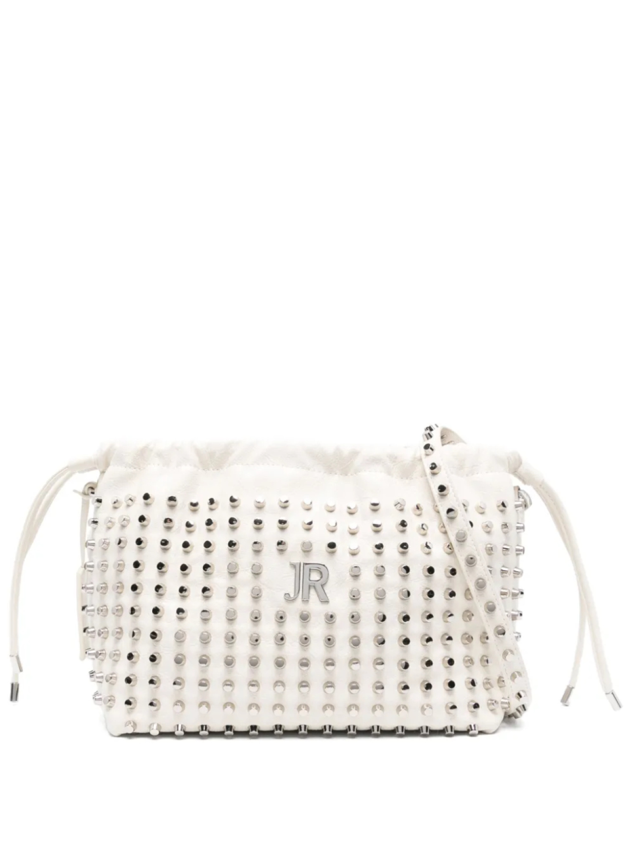 

John Richmond сумка на плечо с заклепками, белый