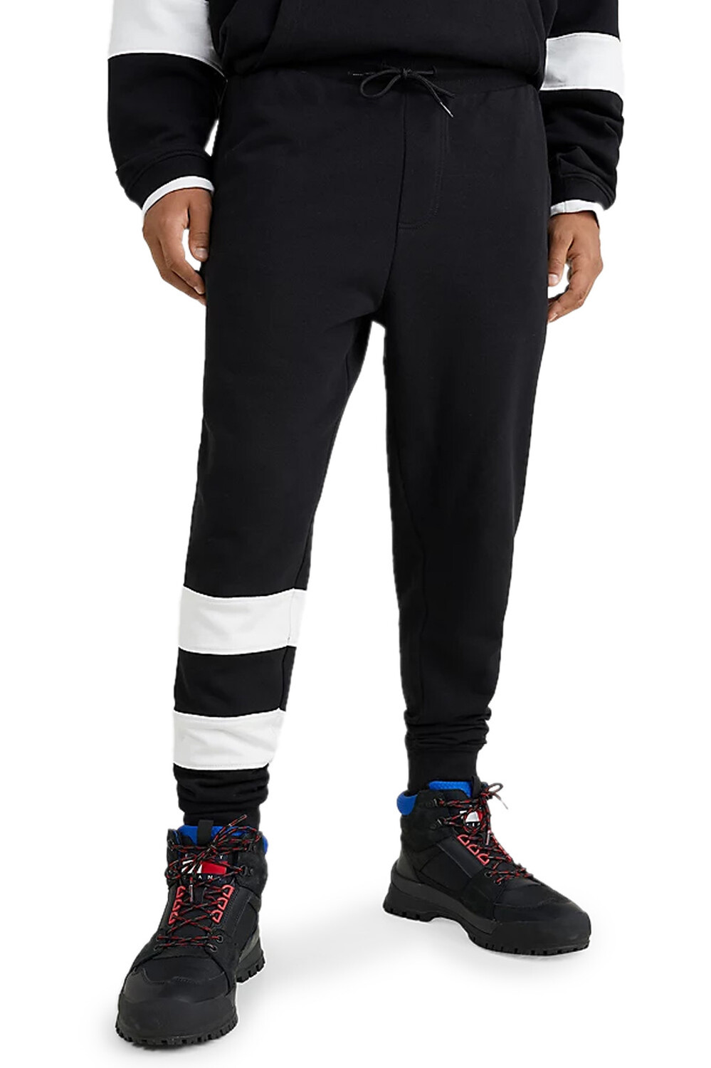 

Брюки мужские Tommy Jeans спортивные с полосками, черный
