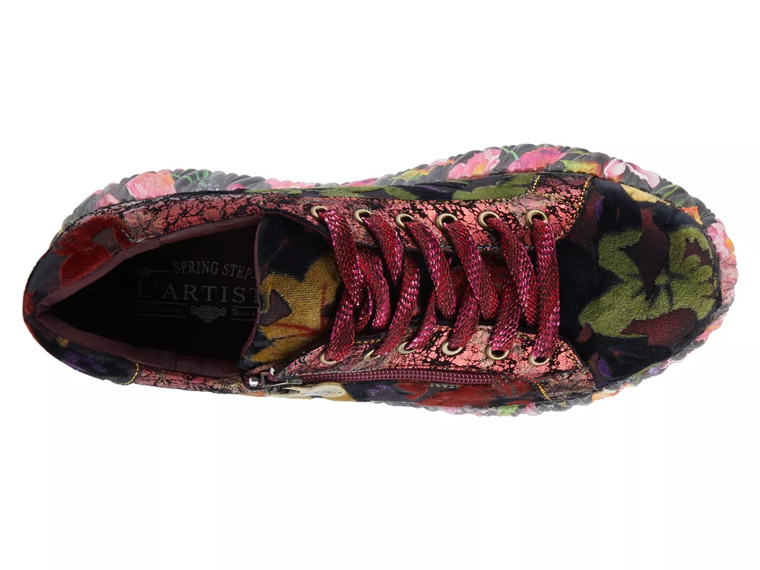 Кроссовки L'Artiste Dallyn Wedge Sneaker, бордовый — фото 3