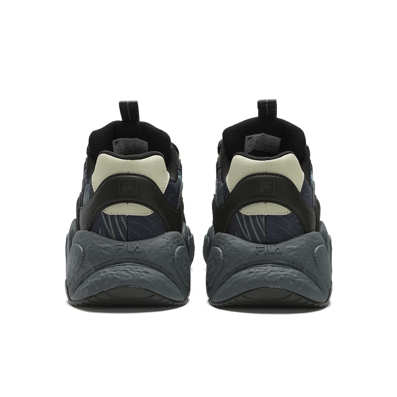 Кроссовки FILA Croissant Abrasion Resistant мужские низкие черно-зеленые, сосновый аромат зеленый/черный — фото 4