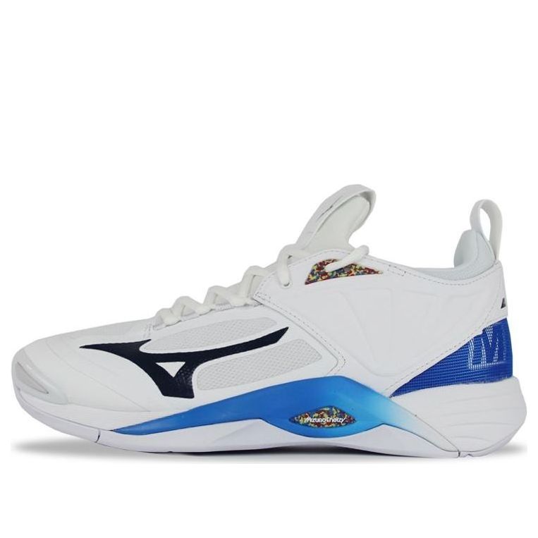 

Носки Mizuno Wave Momentum 2 'White Black Blue', черный