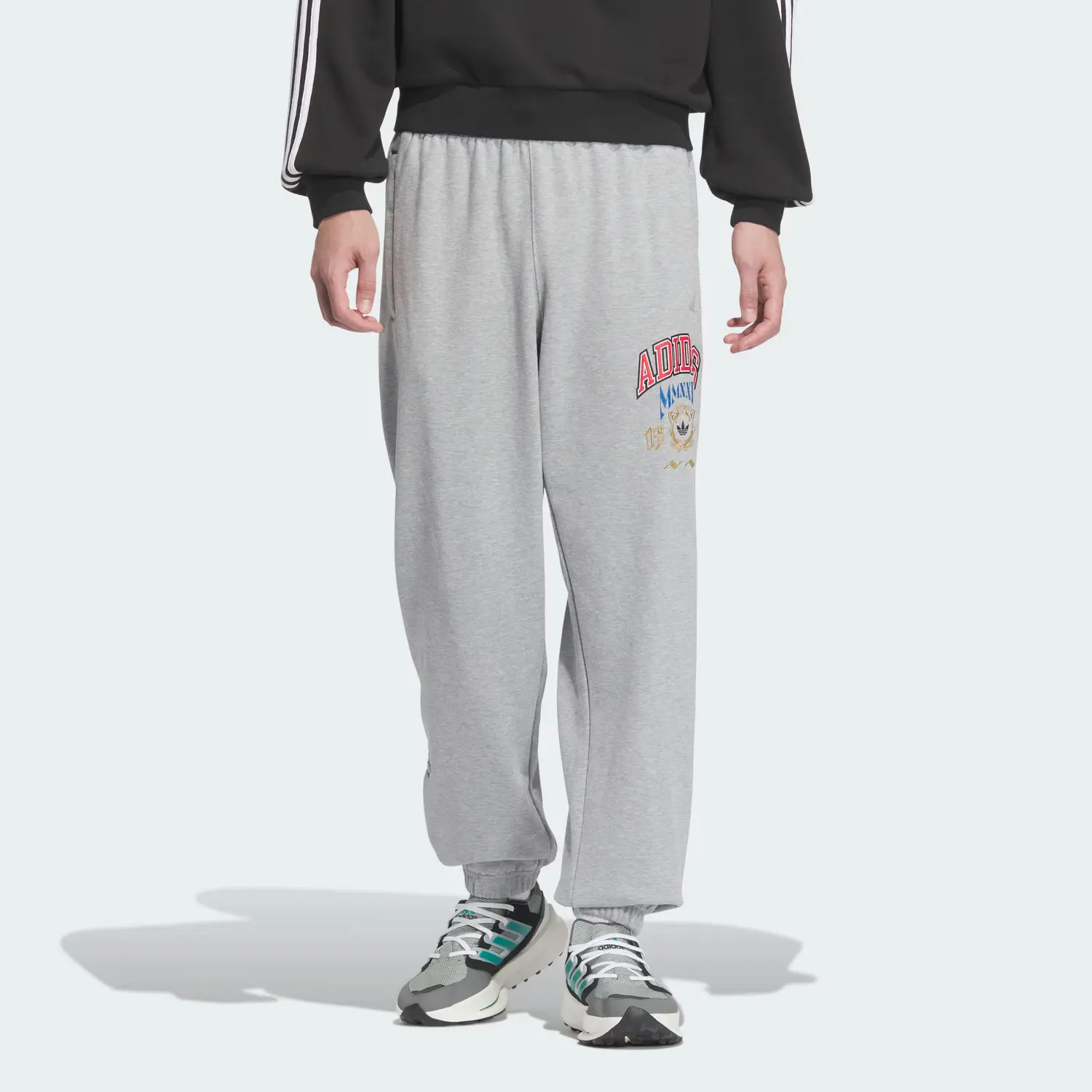 Футболка VRCT FW24 CF PANT M Вязаные спортивные брюки мужские средний серый меланж Adidas Originals — фото 3