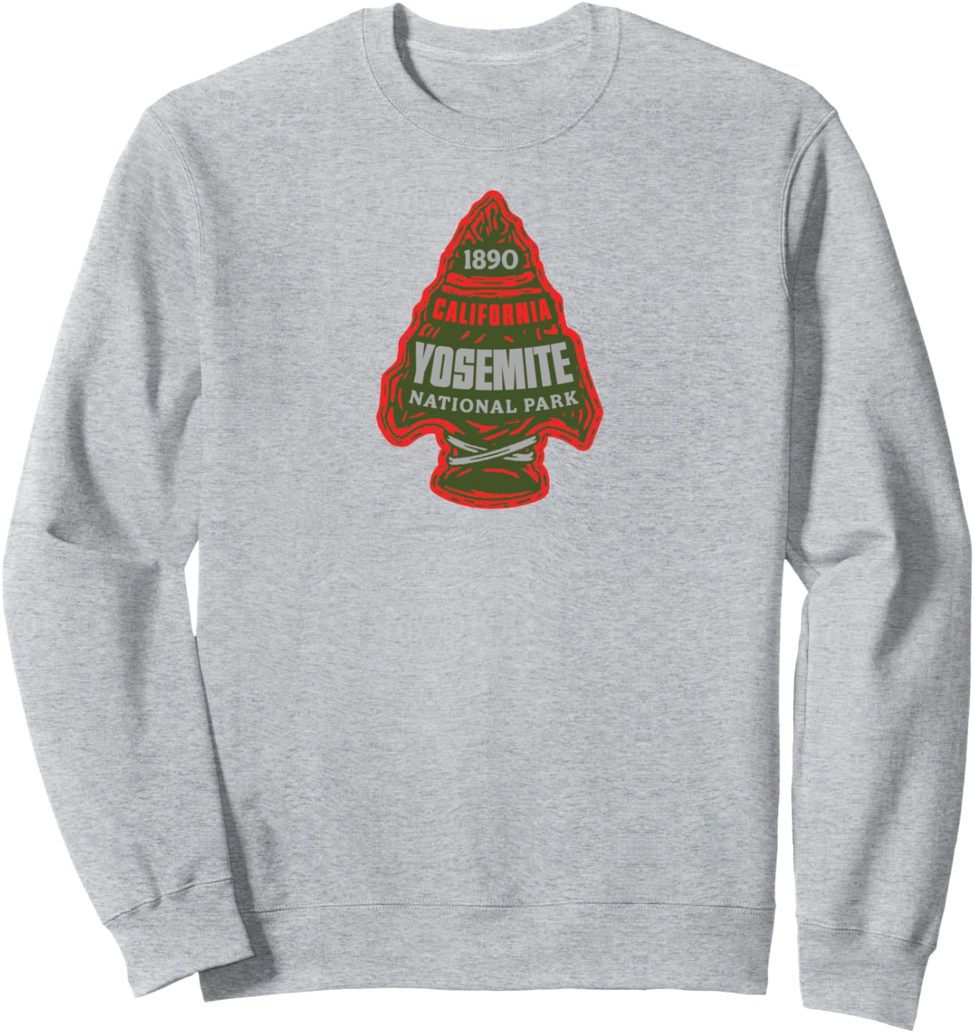 

Минималистичная толстовка с изображением наконечника стрелы в стиле национального парка Йосемити The Public Lands Outdoor Lab, серый