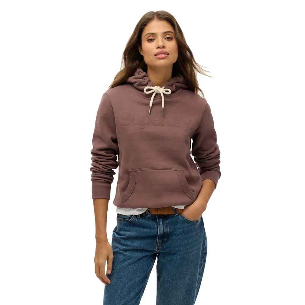

Худи Superdry Tonal Core, коричневый