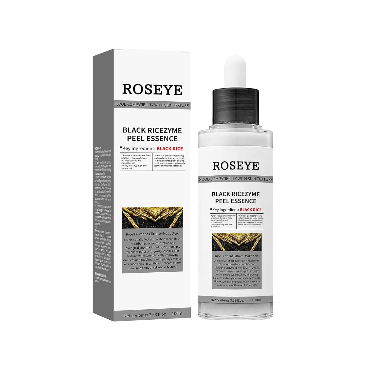 Эссенция Yilest — Black Ricezyme Peel Serum, 100 мл