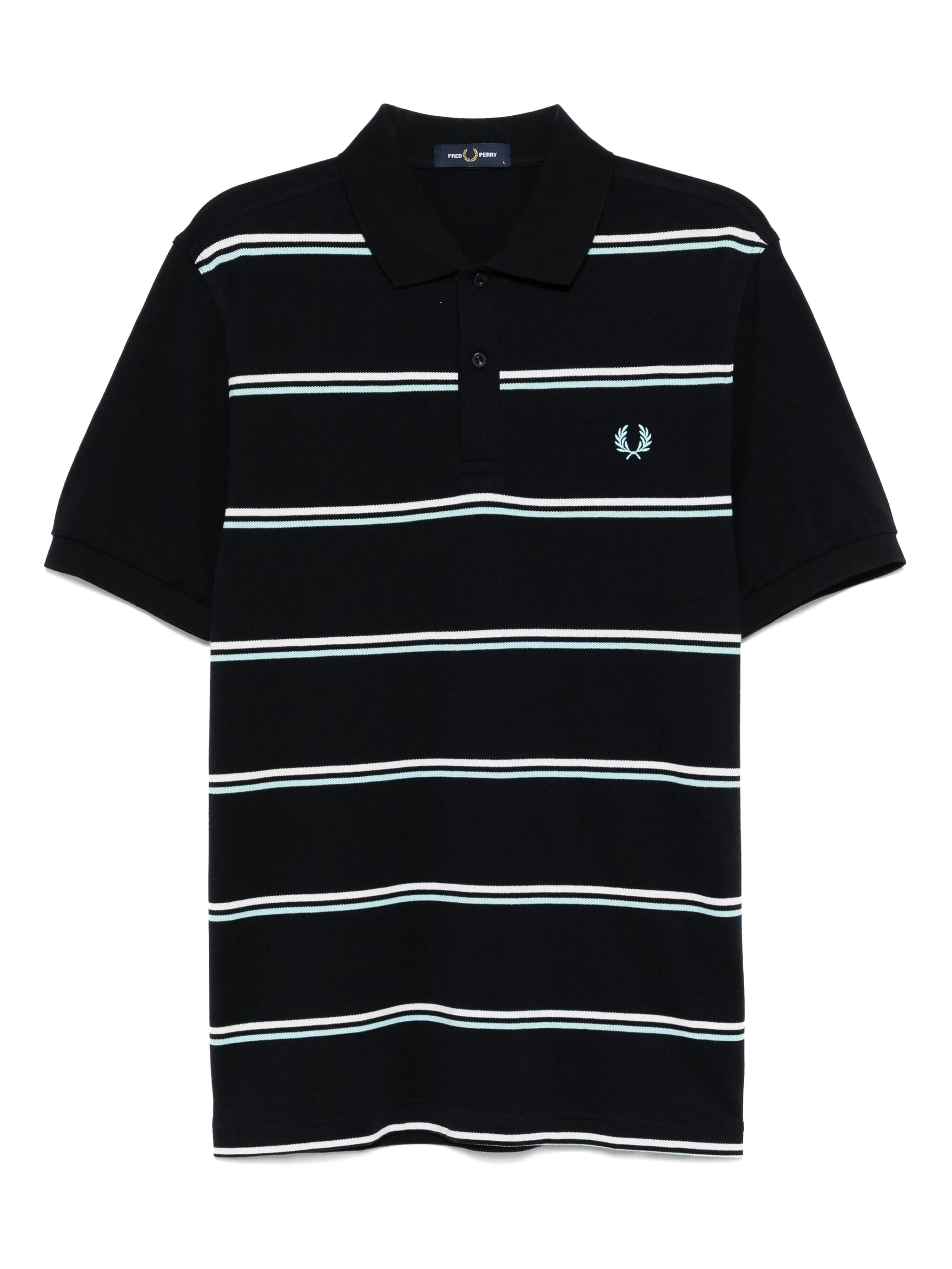 

Рубашка поло с вышитым логотипом Fred Perry, синий
