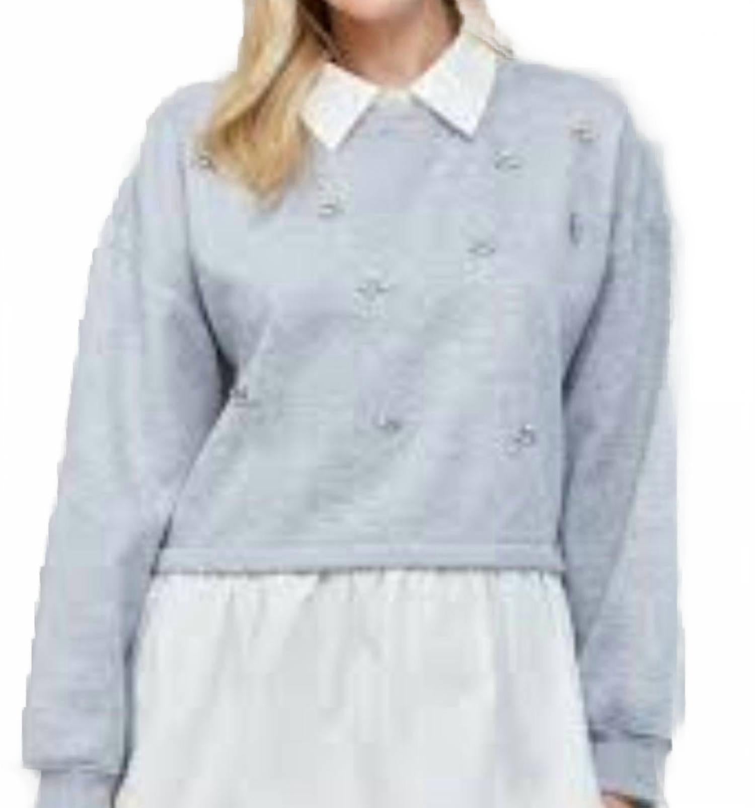 

Fate by LFD Украшенная толстовка-трансформер серого цвета