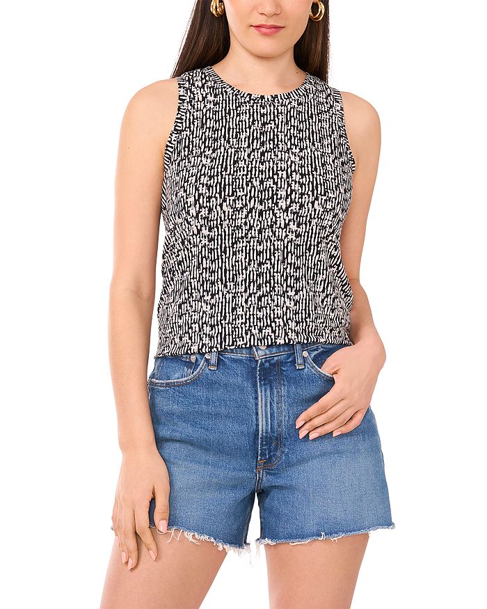 

Топ с вырезом на спине Keyhole Back VINCE CAMUTO, черный