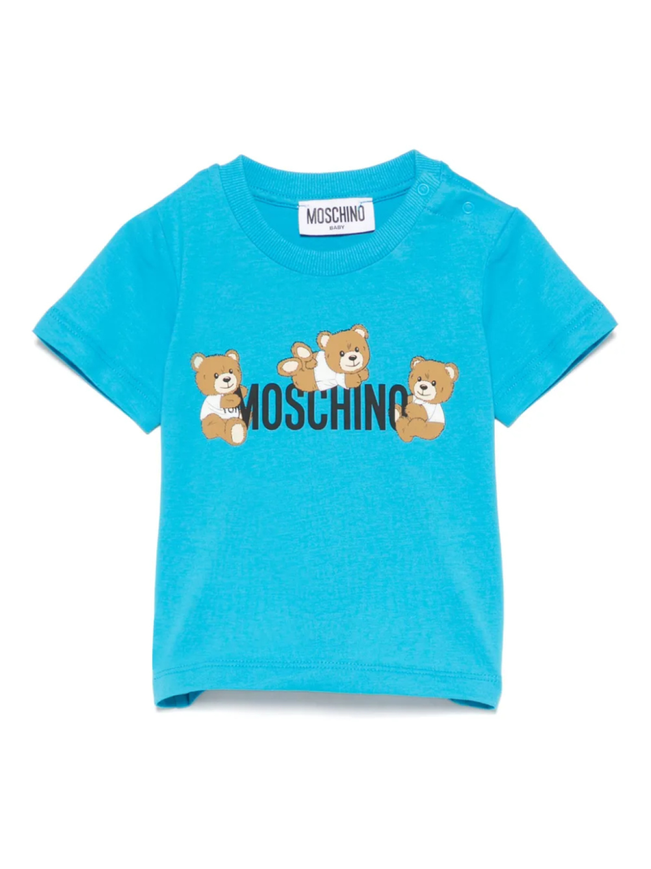 

Футболка с принтом Moschino Kids, синий