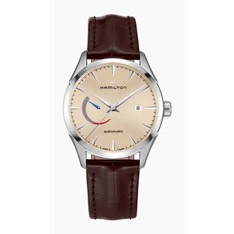 

Мужские часы Hamilton Jazzmaster Power Reserve H32635521, цвет champagne