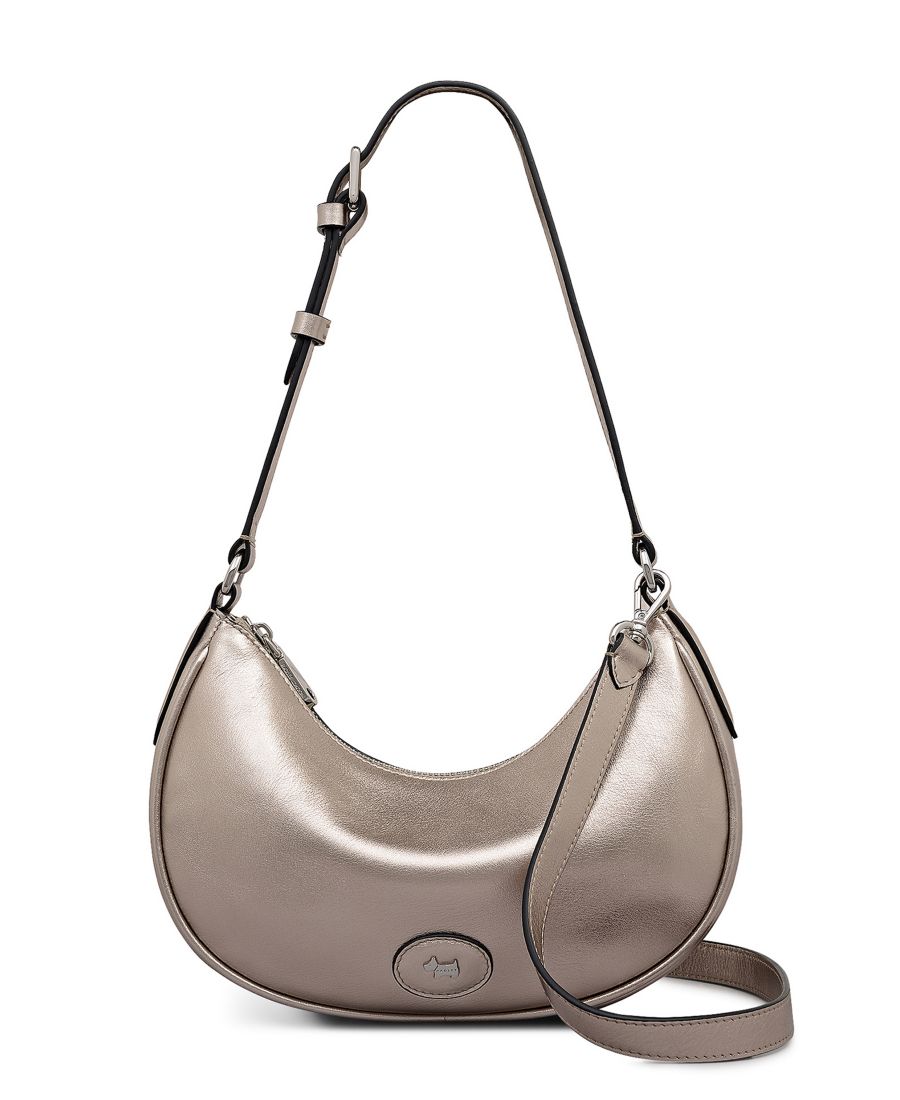 

Сумка через плечо Heath Crescent Metallic Small Ziptop Shoulder Bag Radley London, Pyrite