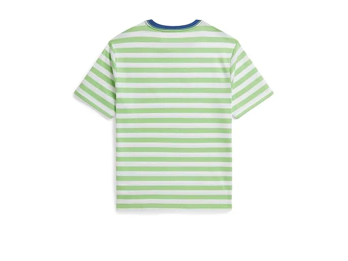 Футболка поло с полосками хлопок Polo Ralph Lauren Kids, Celadon — фото 2