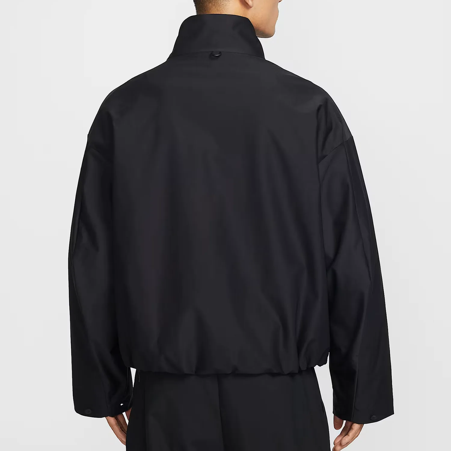 Nike Куртка Therma FIT для мужчин, черная/темный дымчато-серый, стойка, умеренная — фото 4