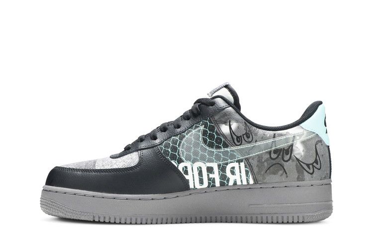 Кроссовки Nike Air Force 1 Low Premium 'Off Noir', черный — фото 4