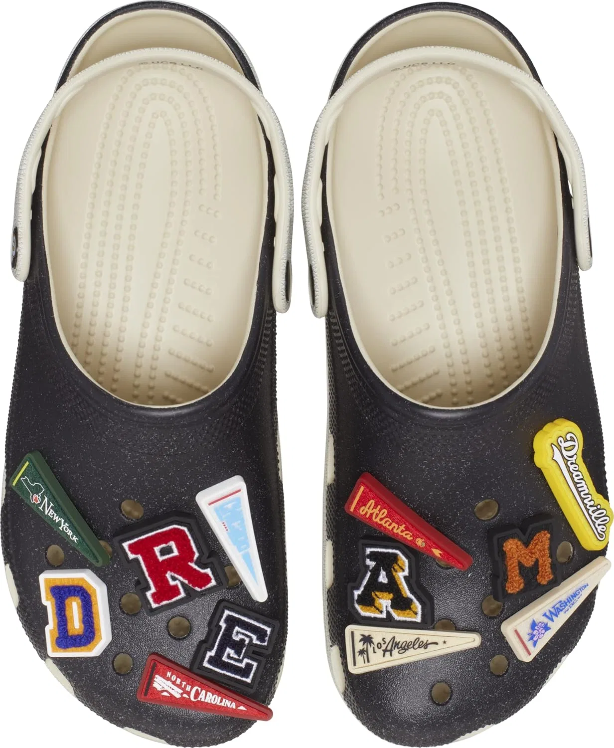 Кроксы Unisex Dreamville X Classic Clogs Wooden Shoes Crocs, Multicoloured Sea Waves Ocean Tides — фото 4
