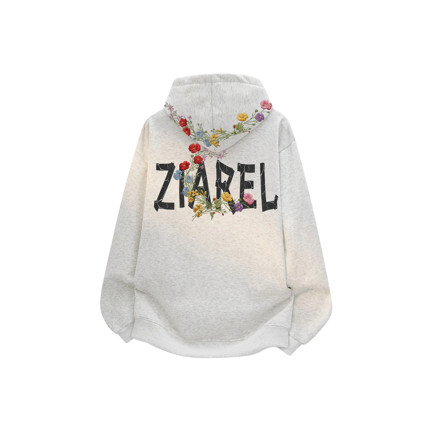 

Толстовка Unisex Hooded Thickened Regular ZIAREL, белый heather серый[upgraded fleece-lined]