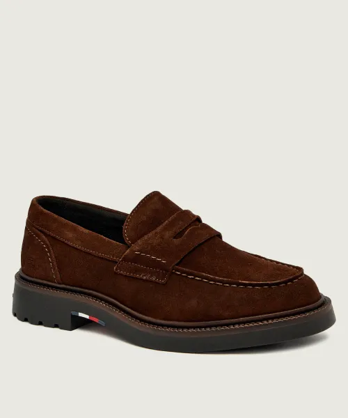 

Кожаные мокасины Tommy Hilfiger, коричневый
