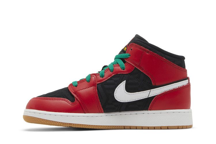 Кроссовки Air Jordan Air Jordan 1 Mid SE GS 'Christmas', красный — фото 4