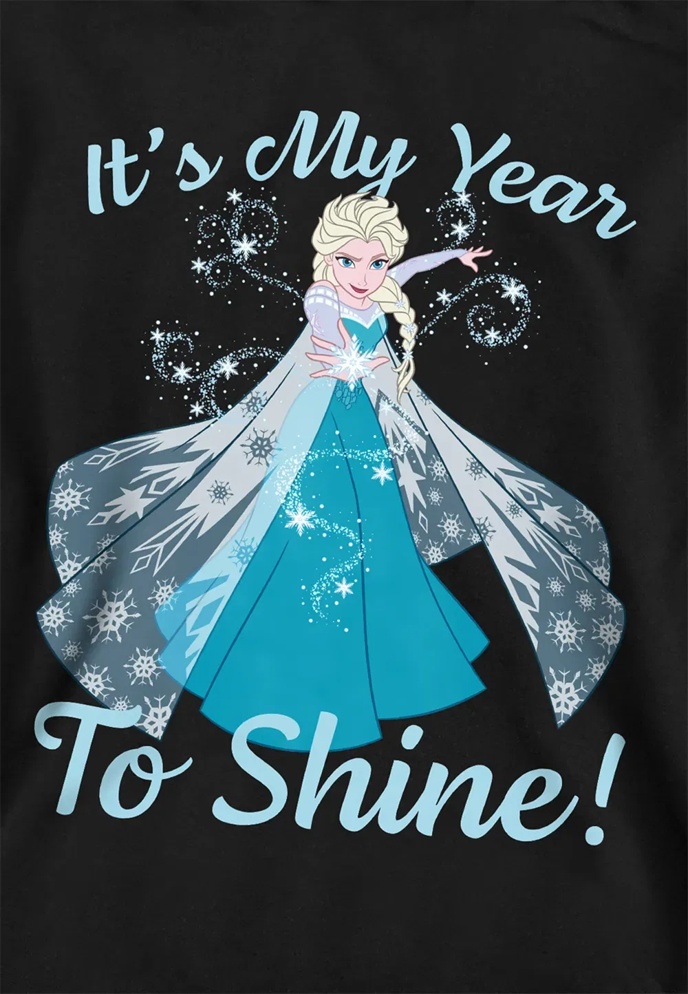 Детская толстовка Disney Frozen New Year, черный — фото 2