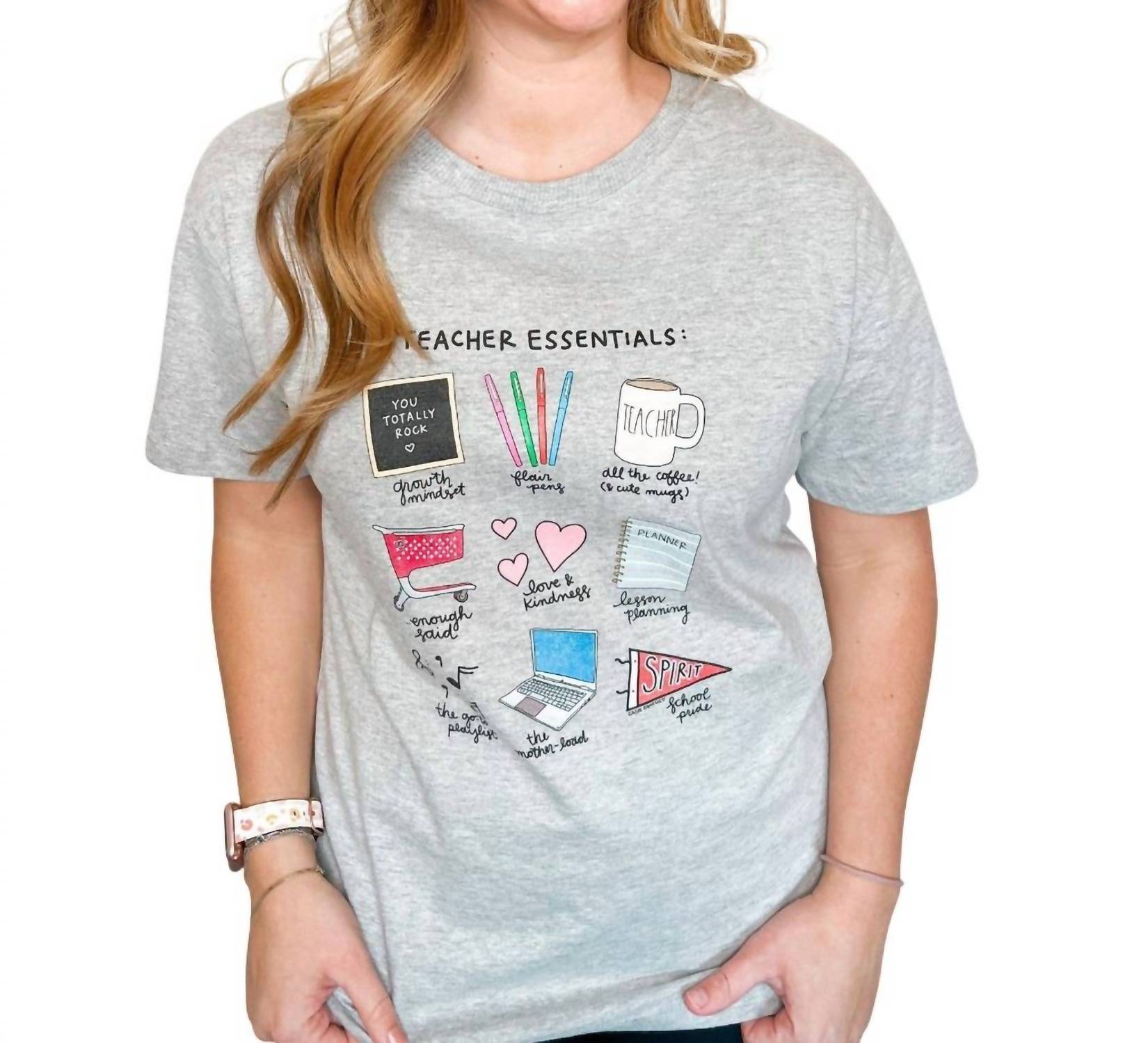

Футболка Teacher Essentials Callie в цвете Ash Callie DANIELLE